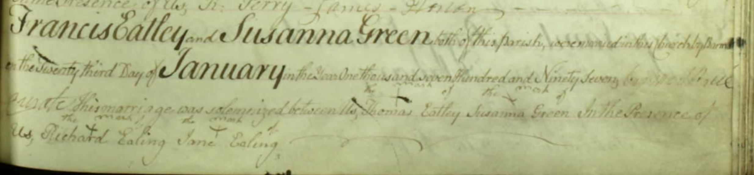 image of parish register